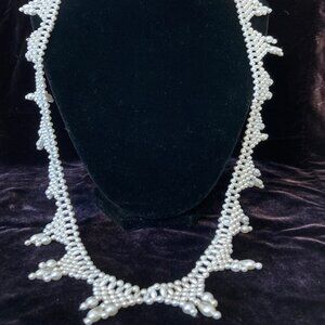 Sew-On Beaded Collar/Neckline/Trim